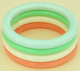  Plastic tube bangles