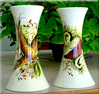 Hand painted candle holders