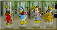 Pepsi Collector Series 4 Walt Disney glasses