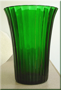 NAPCO green glass vase