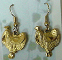 Metal saddle earrings