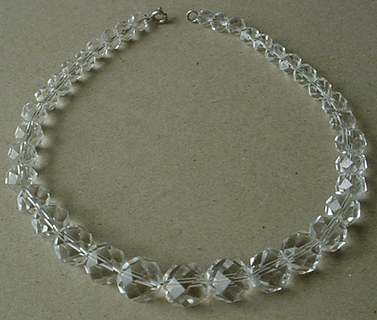Crystal bead necklace