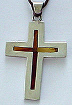 Mexican sterling amber cross