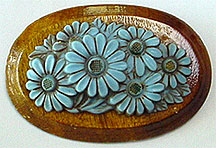 Celluloid wood pin