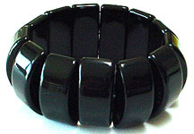 Plastic lucite stretch bracelet