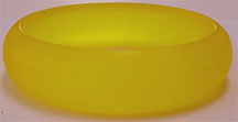 Plastic lucite frosted bangle