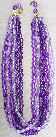 Vintage plastic bead necklace