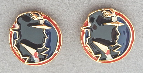 wendy gell dick tracy earrings signed