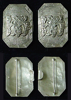 Mexican silver belt clasps