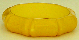 Bakelite cream corn bangle bamboo design