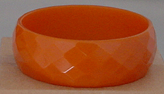 Bakelite faceted butterscotch cuff