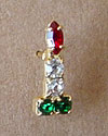 Christmas Pins, Christmas Rhinestone Pins, Signed Christmas Pins