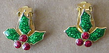 S362 Holly clip on earrings