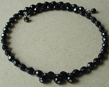 Black crystal choker