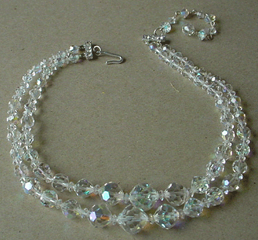 Aurora borealis crystal necklace