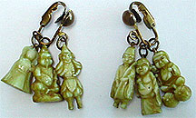 Celluloid figure clip on's