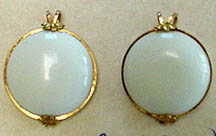 Antique plastic slide earrings