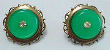 Vintage plastic hook earrings
