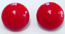 Vintage plastic clip on earrings