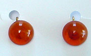 Vintage plastic screwback earrings