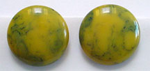 Vintage plastic clip on earrings