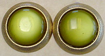 Vintage plastic clip on earrings