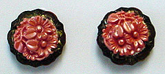 Vinatage plastic screw back earrings