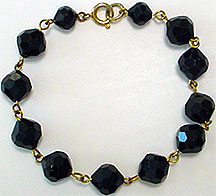 Black bead bracelet