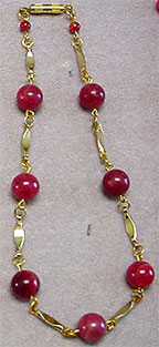 Red stone choker