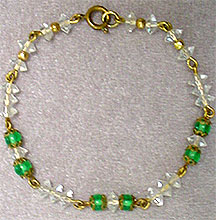 Vintage glass bracelet