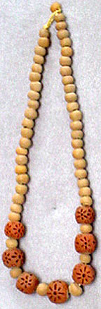 Clay bead necklace