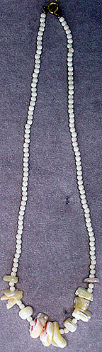 Mother of pearl bead necklace