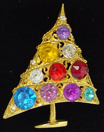 Christmas tree pin